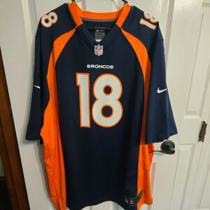 Denver Broncos On Field P. Manning Jersey - 2XL - Nike -NFL -Navy/Orange